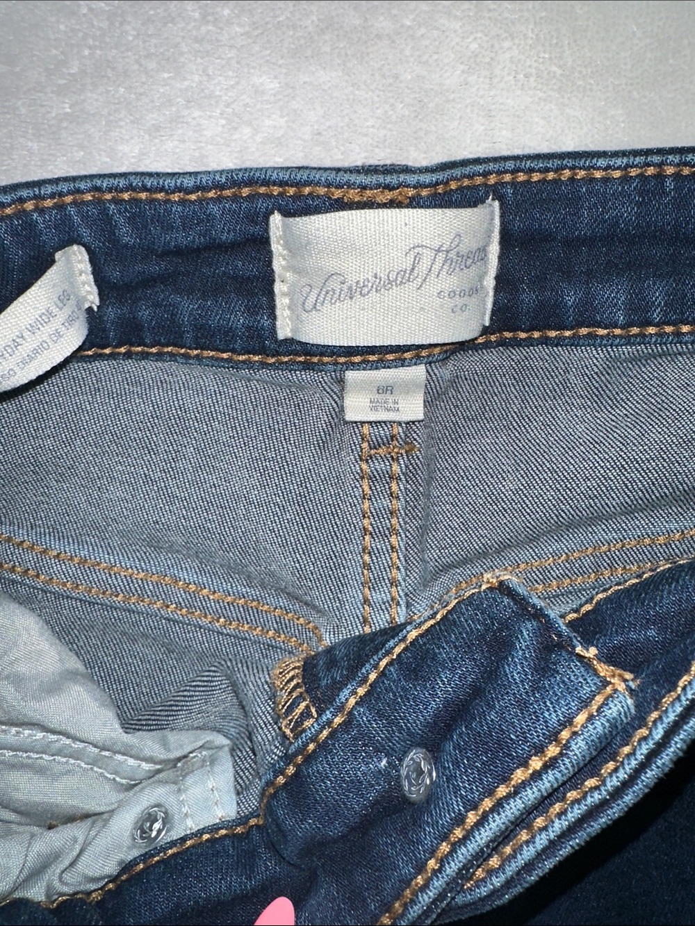 Universal Thread Dark Blue Wide-Leg High-Rise Jeans - Picture 2 of 3